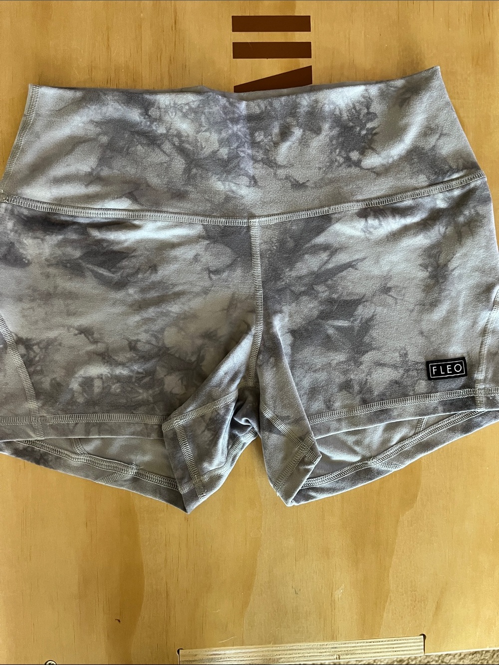 Fleo Apex Contour 3.25” Inseam Shorts Silver Tie Dye
